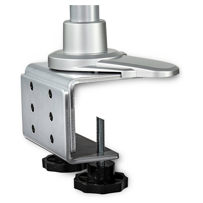 StarTech.com QUAD MONITOR Mount PREMIUM Soporte VESA de Escritorio para 4 Monitores hasta 27" - Giro, Inclinación, Rotación - Plata