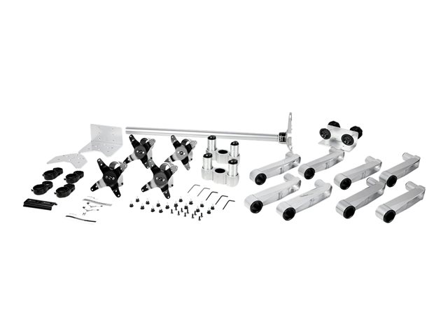 StarTech.com Soporte para 4 Monitores Premium, Articulado, Plata