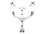 StarTech.com Soporte para 4 Monitores Premium, Articulado, Plata