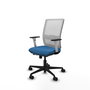 PIQUERAS Y CRESPO Silla de oficina Haches Azul claro y Blanco