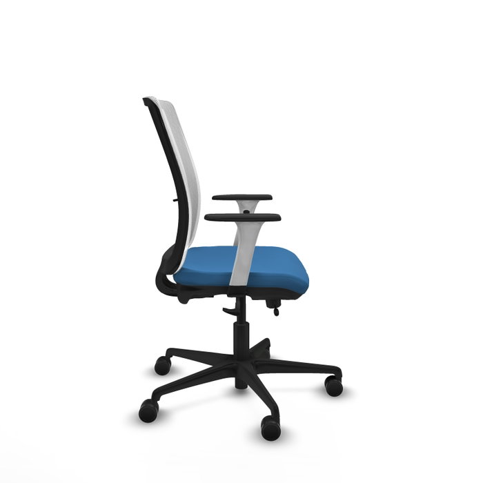 PIQUERAS Y CRESPO Silla de oficina Haches Azul claro y Blanco