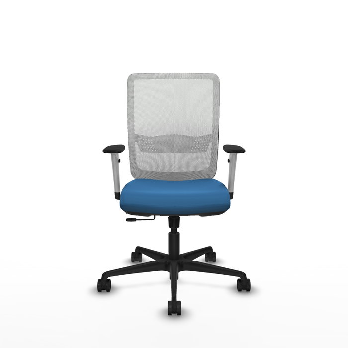 PIQUERAS Y CRESPO Silla de oficina Haches Azul claro y Blanco