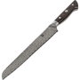 Zwilling Cuchillo de pan TANREI 23 cm con hoja de acero dentada y mango de madera de Damasco