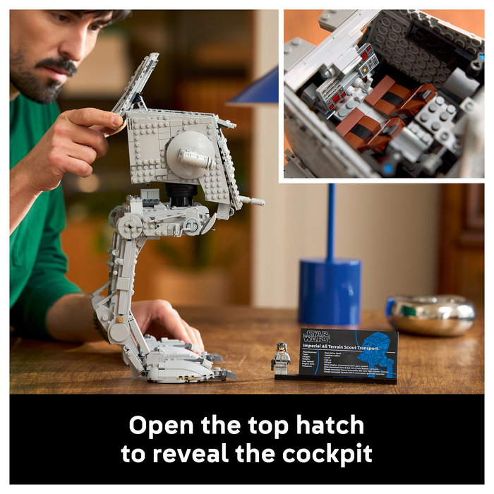 LEGO 75417 Star Wars AT-ST Caminante, Juego de Construcción con 1513 Piezas, Edad 18+, Multicolor