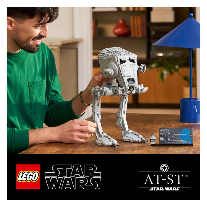 LEGO 75417 Star Wars AT-ST Caminante, Juego de Construcción con 1513 Piezas, Edad 18+, Multicolor