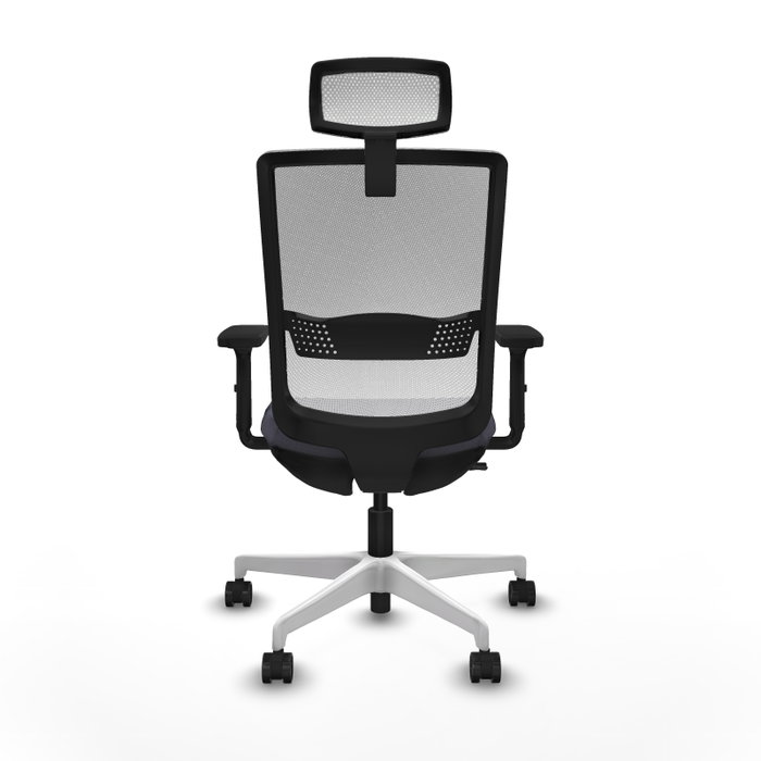 PIQUERAS Y CRESPO Silla de oficina Haches con mecanismo Sincro/Traslack Gris/Blanco