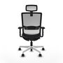 PIQUERAS Y CRESPO Silla de oficina Haches con mecanismo Sincro/Traslack Gris/Blanco