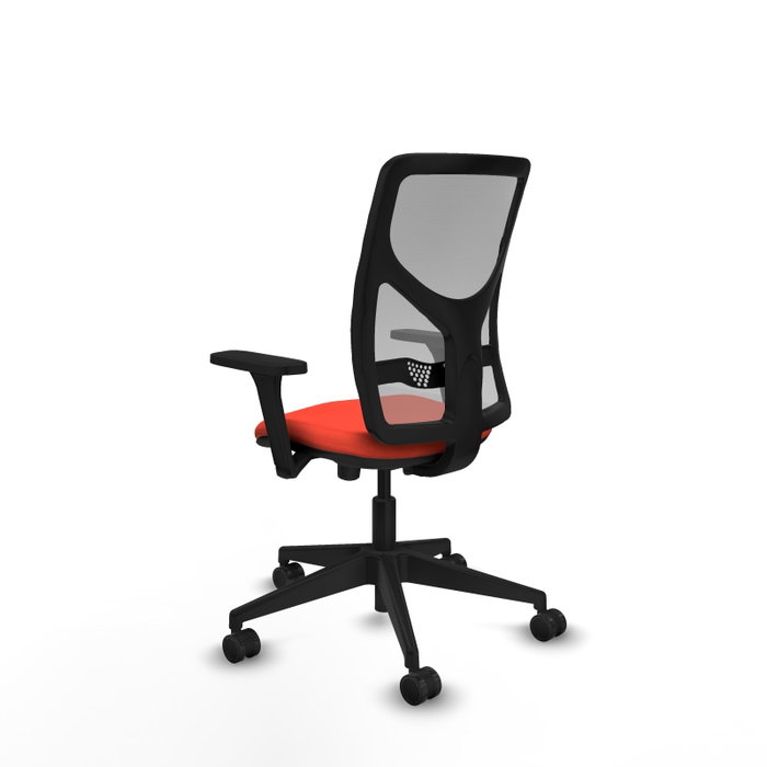PIQUERAS Y CRESPO Silla de oficina Motilla Naranja oscuro y Gris