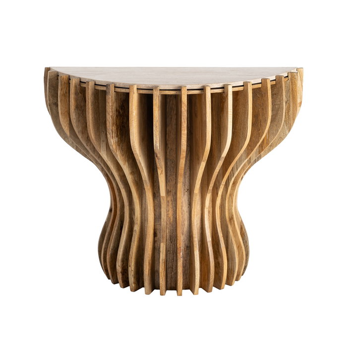 Consola Madera-Mármol Salón 92 X 40 X 76 cm