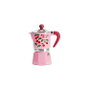 Bialetti RAINBOW 3TZ Ciliegie, Cafetera Italiana Rosa con Motivo de Cerezas