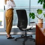 PIQUERAS Y CRESPO Silla de oficina Zulema Naranja y Negro