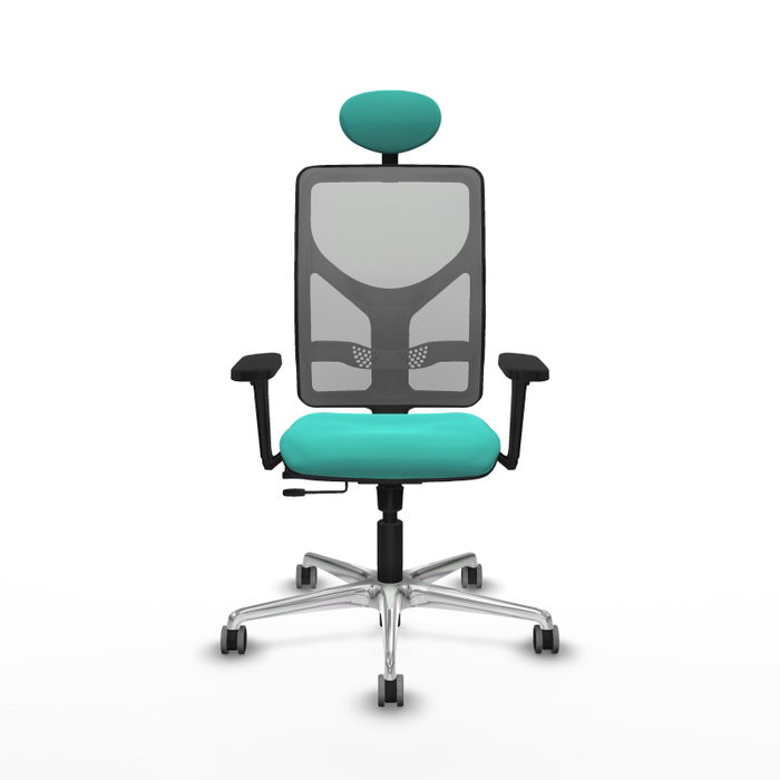 PIQUERAS Y CRESPO Silla de oficina Motilla con mecanismo Sincro/Traslack, Turquesa y Gris PIQUERAS Y CRESPO Silla de oficina Motilla con mecanismo Sincro/Traslack, Turquesa y Gris