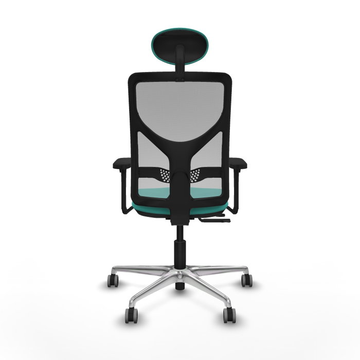 PIQUERAS Y CRESPO Silla de oficina Motilla con mecanismo Sincro/Traslack, Turquesa y Gris PIQUERAS Y CRESPO Silla de oficina Motilla con mecanismo Sincro/Traslack, Turquesa y Gris