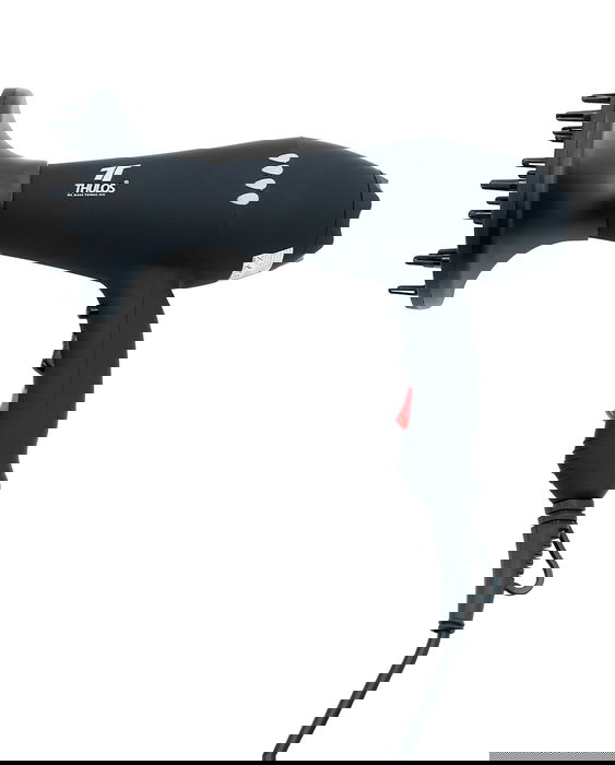 Thulos Secador de Pelo Iónico TH-HD806 2000W con Difusor, Concentrador y Luces LED, 3 Temperaturas, 2 Velocidades