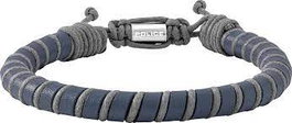 Police PJ26486BLN.02 Pulsera de Cuero Azul para Hombre