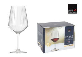 Inde Set 6 Copas Vino Tinto "Carre Optics" 65 cl