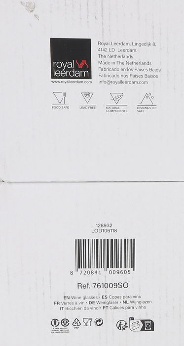 Inde Set 6 Copas Vino Tinto "Carre Optics" 65 cl