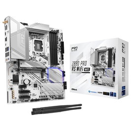 ASRock Placa Base Z890 Pro RS WiFi White ATX Intel Z890 LGA 1851 DDR5 Wi-Fi 6E Bluetooth 5.3