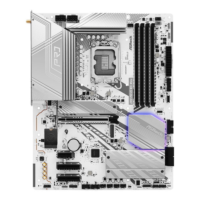 ASRock Placa Base Z890 Pro RS WiFi White ATX Intel Z890 LGA 1851 DDR5 Wi-Fi 6E Bluetooth 5.3