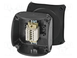 HENSEL Caja de conexiones ENYCASE® con abrazaderas negro