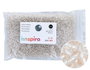 Innspiro Rocalla de Vidrio Redonda Plateado Transparente Plata 3,8 mm 500 g