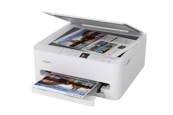 Canon PIXMA TS6550i Impresora Multifunción de Inyección de Tinta Color A4 1200x1200 DPI WiFi, Duplex Automático, Escáner y Copiadora, Blanco