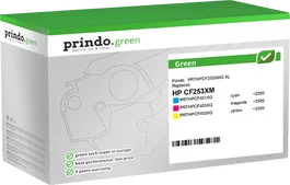 Prindo Multipack de Tinta Original Cian, Magenta, Amarillo Green XL