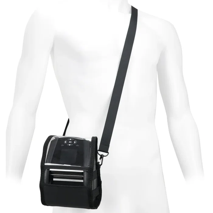 Mobilis Estuche Protector para Impresora Portátil - Compatible con Zebra, Bixolon, Star - Pack de 5 unidades - Color Negro/Transparente