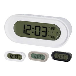 Basics Reloj digital con despertador, colores surtidos
