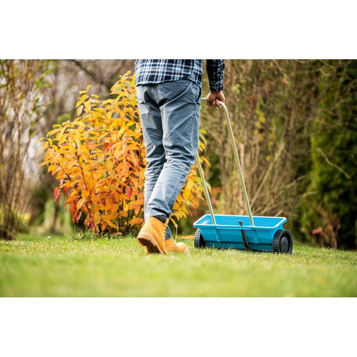 Cellfast Esparcidor de Jardín Universal 12L Semillas / 3L Fertilizante Granulado, Anchura 45 cm