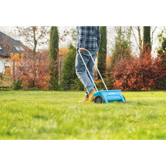 Cellfast Esparcidor de Jardín Universal 12L Semillas / 3L Fertilizante Granulado, Anchura 45 cm