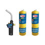 Super Ego Kit Soplete Pro-Fire con 2 Botellas de Gas MAPP