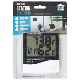 Je cherche une Idee Estación Meteorológica / Reloj Digital con Hora, Fecha, Temperatura, Humedad y Alarma