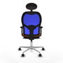 PIQUERAS Y CRESPO Silla de oficina Jorquera Naranja y Azul