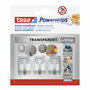 Tesa Powerstrips S Gancho autoadhesivo, transparente, talla S
