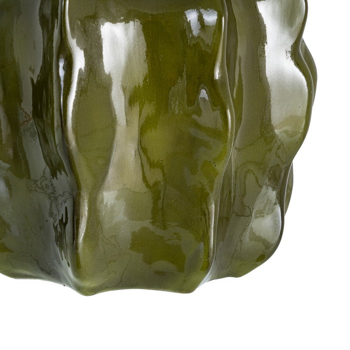 Macetero Verde Cerámica Decoración 30 X 30 X 29 cm