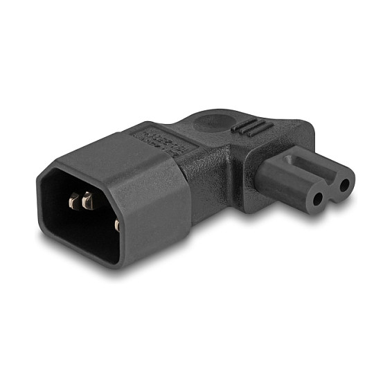 DeLOCK Adaptador de alimentación IEC 60320 C14 a C7, 2,5 A, 90° DeLOCK Adaptador de alimentación IEC 60320 C14 a C7, 2,5 A, 90°