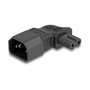 DeLOCK Adaptador de alimentación IEC 60320 C14 a C7, 2,5 A, 90°