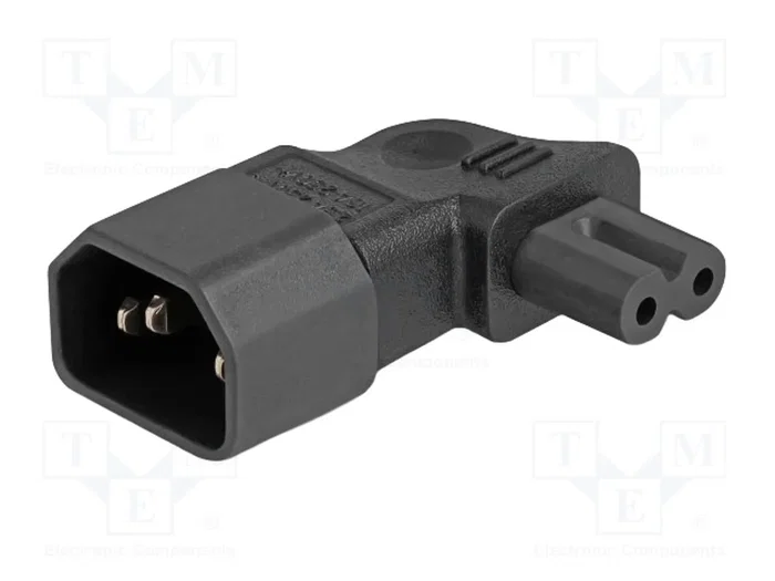 DeLOCK Adaptador de alimentación IEC 60320 C14 a C7, 2,5 A, 90° DeLOCK Adaptador de alimentación IEC 60320 C14 a C7, 2,5 A, 90°