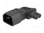 DeLOCK Adaptador de alimentación IEC 60320 C14 a C7, 2,5 A, 90°