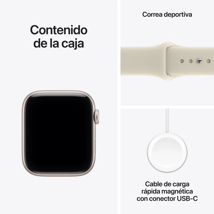 Apple Watch SE 3 GPS 44mm Blanco Estrella con Correa Arena M/L Apple Watch SE 3 GPS 44mm Blanco Estrella con Correa Arena M/L