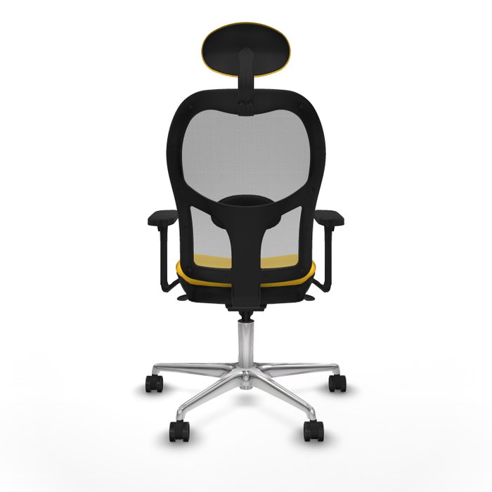 PIQUERAS Y CRESPO Silla de oficina Jorquera con mecanismo Sincro, Amarillo y Gris PIQUERAS Y CRESPO Silla de oficina Jorquera con mecanismo Sincro, Amarillo y Gris