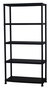Marbueno Estanteria 5 Baldas Plastico Negro 90x40x180 cm Jardin 10539