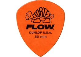 DUNLOP Pack 72 Puas Tortex Flow - 0.60 mm para Guitarra, Grosor 0.60 mm