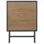 Home Deco Factory Mesa Metal Negra 70x70 cm