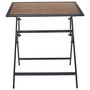 Home Deco Factory Mesa Metal Negra 70x70 cm