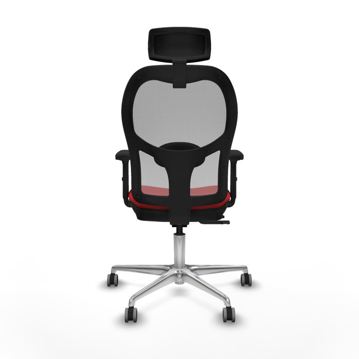 PIQUERAS Y CRESPO Silla de oficina Jorquera con mecanismo Sincro/Traslack Rojo/Gris
