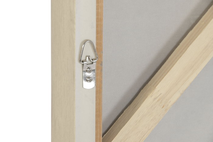 DKD Home Decor Set de 2 Cuadros Abstractos Beige 102x102x4,5 cm