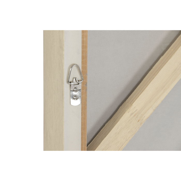 DKD Home Decor Set de 2 Cuadros Abstractos Beige 102x102x4,5 cm
