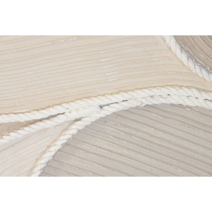 DKD Home Decor Set de 2 Cuadros Abstractos Beige 102x102x4,5 cm